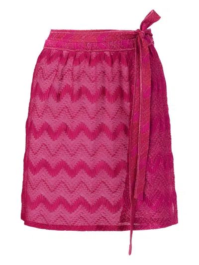 Missoni Zigzag Cover-up In Purple
