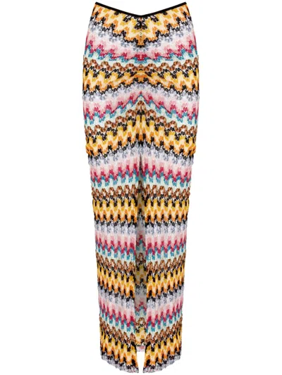 Missoni Zigzag Cover-up In Yellow