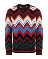 Missoni Zigzag Crew-neck Jumper In Multicolor