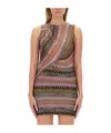 Missoni Women's Zig Zag Viscose Blend Vest Top In Brown
