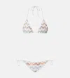 Missoni Zigzag Crochet Bikini In Multicolor
