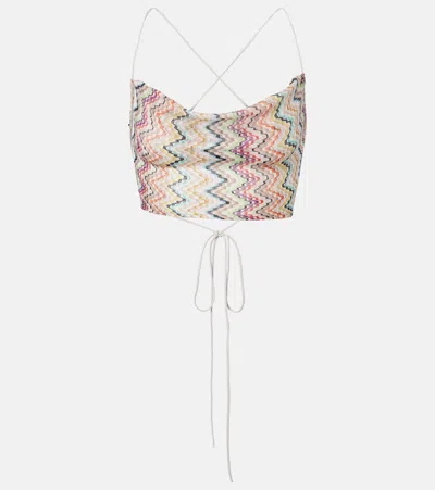 Missoni Zigzag Crop Top In Multi