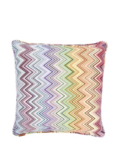 Missoni Zig-zag Cushion In Blue