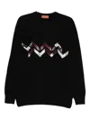 Missoni Wool Sweater With Zigzag Detail And Long Sleeves In Black