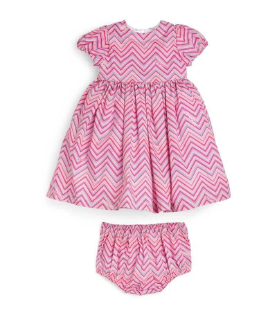 Missoni Babies' Zigzag Dress (6-36 Months) In Pink