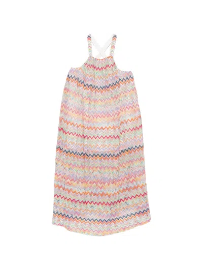 Missoni Kids' Zig-zag Dress In Multi
