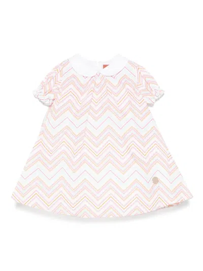Missoni Babies' Zigzag Dress Set In White