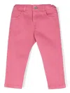 Missoni Zigzag-embroidered Trousers In 粉色
