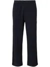 Missoni Cotton Joggers With Zig Zag Embroidery In Blue