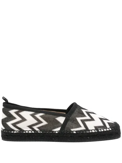 Missoni Zigzag Espadrilles In Black