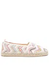 Missoni Zigzag Slip-on Espadrilles In Neutrals