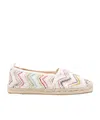 Missoni Zigzag Slip-on Espadrilles In White