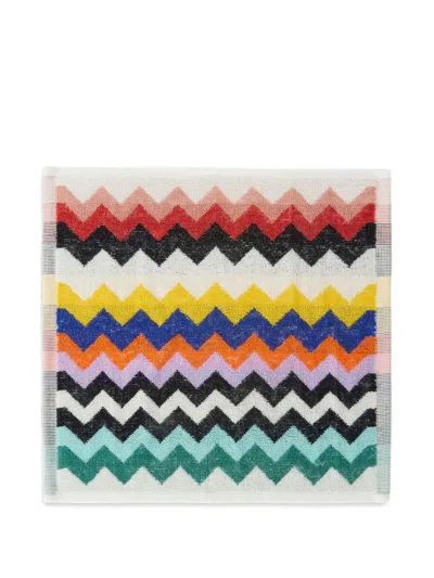 Missoni Zig-zag Face Towels In Multi