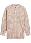 Missoni Zigzag Fine-knit Blouse In Multi