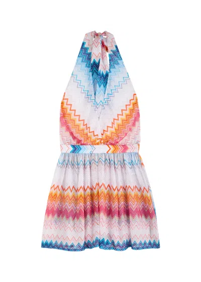 MISSONI MISSONI ZIGZAG FINE-KNIT PLAYSUIT