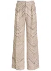 Missoni Zigzag Fine-knit Trousers In White