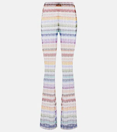 Missoni Zigzag Flared Pants In Multi