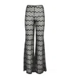 Missoni Chevron Flared Pants In Black