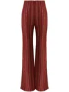 Missoni Zigzag Flared Trousers In Rot