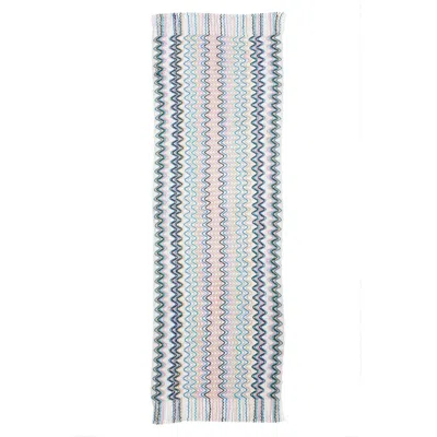 Missoni Zigzag Fringe Scarf In Gray