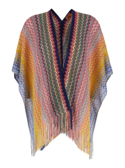 Missoni Zigzag Fringed In Multi