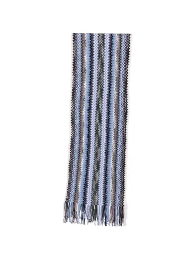 Missoni Zigzag Fringed Scarf In Multi