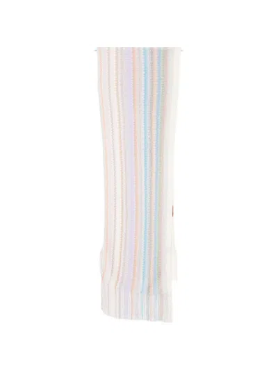 Missoni Zig-zag Viscose Fringed Scarf In Multi