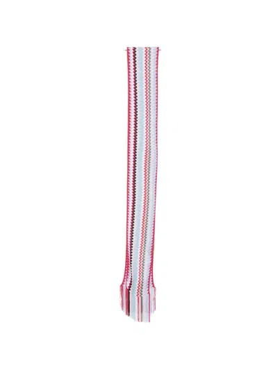 Missoni Zig-zag Viscose Fringed Scarf In Multi