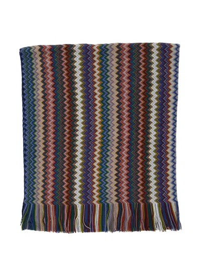 Missoni Zig-zag Fringed Scarf In Multi