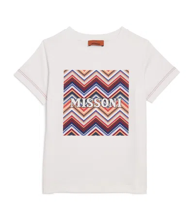 Missoni Kids' Zigzag Graphic T-shirt In White