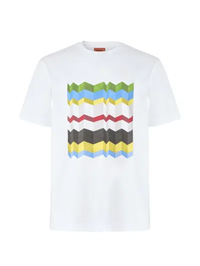 Missoni Zigzag-graphic T-shirt In White
