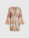 Missoni Zigzag Greek Pattern Cardigan And Belt In Multicoloured