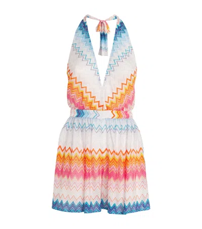 MISSONI ZIGZAG HALTERNECK PLAYSUIT