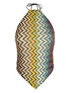 Missoni Zigzag Halterneck Top In Multi