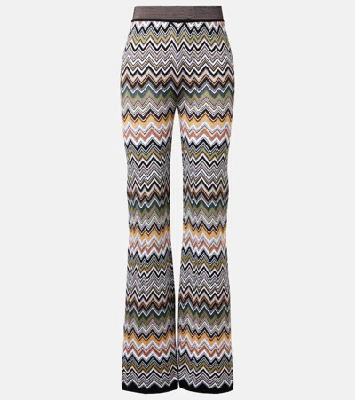 Missoni Zigzag High-rise Flared Pants In Multi