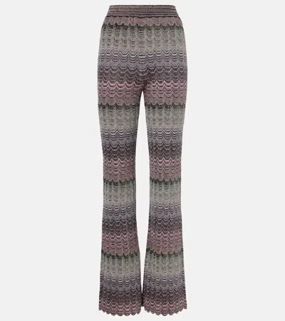 Missoni Zigzag High-rise Flared Pants In Multicoloured