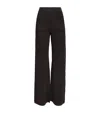 Missoni Chevron Pattern Flared Trousers With Elastic Waistband In Brown