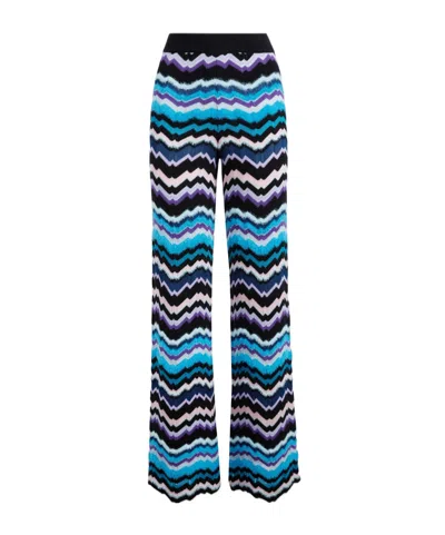 MISSONI MISSONI GREEK ZIG ZAG MOTIF TROUSERS