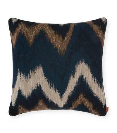 Missoni Zigzag Ikat Cushion In Blue