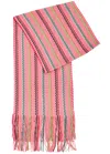 MISSONI MISSONI ZIGZAG-INTARSIA FINE-KNIT SCARF