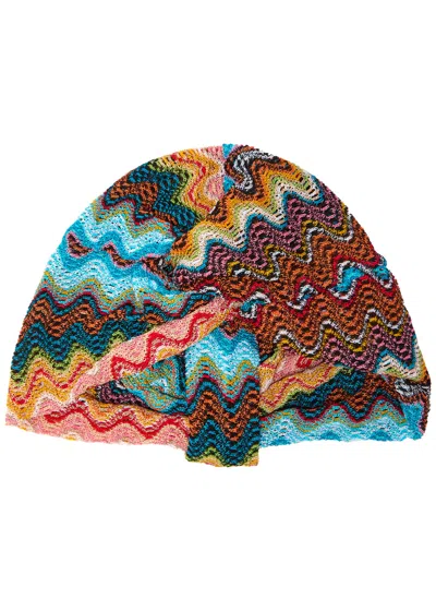 Missoni Zigzag-intarsia Knitted Head Wrap In Multi
