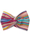 Missoni Zigzag-intarsia Knitted Headband In Multi