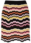 MISSONI MISSONI ZIGZAG-INTARSIA KNITTED MINI SKIRT