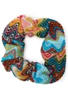 Missoni Zigzag-intarsia Knitted Scrunchie In Multi