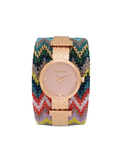 Missoni Zigzag-jacquard 36mm In Gold