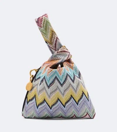 Missoni Zigzag Jacquard Lame Top-handle Bag In Multi