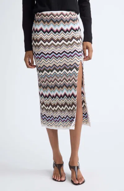 Missoni Zigzag Jacquard Sweater Skirt In Multi
