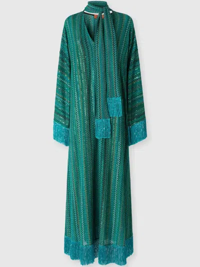 MISSONI ZIGZAG KAFTAN DRESS