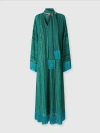 Missoni Zickzack-kaftan Mit Pailletten Und V-ausschnitt Und Abnehmbarem Schal Mit Fransen