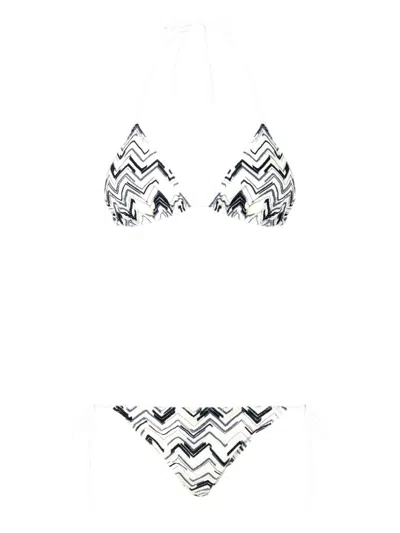 MISSONI ZIGZAG-KNIT BIKINI SET